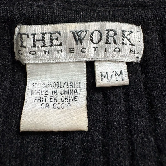 The Work Connection 100% Wool Ribbed Cardigan | Size Medium - Picture 6 of 6